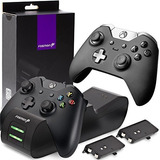 Fosmon Xbox Oneone Xone S Cargador Con Controlador Ranura Do