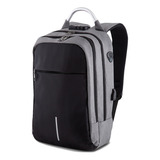 Mochila Masculina Notebook Reforçada Faculdade Executiva Cor Cinza