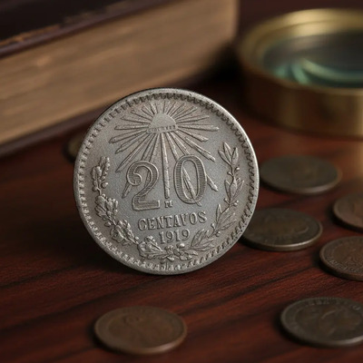 Moneda De Plata Ley .0720 20 Ctvs  1919 | MercadoLibre
