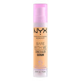 Nyx Cosmetics, Bare With Me, Suero Corrector, 0.32oz Tono Golden