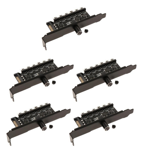 5pcs Case Cpu Cooling Fan Controller Hub