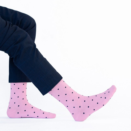 Calcetines Divertidos - Punteado Rosa - Skunk Socks