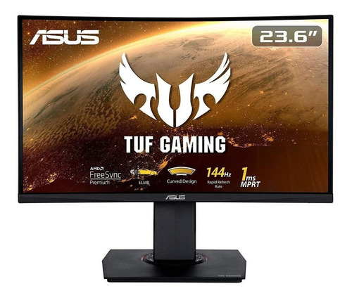 Monitor Gamer Curvo Asus Tuf Gaming Vg24vq Led 23.6  Full Hd