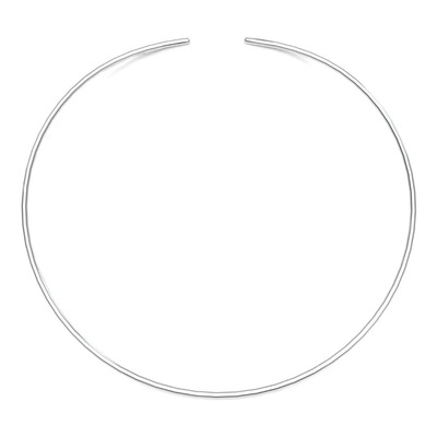 Collar Gargantilla De Plata .925 Ovalada Tubo Mujer Agálea