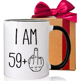 Ralarama Taza De Café Con El Dedo Medio I Am 59 Plus 1, Nove