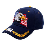 Usa-bandera Eagles-hat American Baseball-cap Bordado Azul Ma