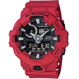 Relógio Casio G-shock Masculino Anadigi Vermelho Ga-700-4adr