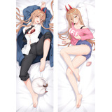 Dakimakura  Power Chainsaw Man 35x100 Cm 2 Lados Solo Funda