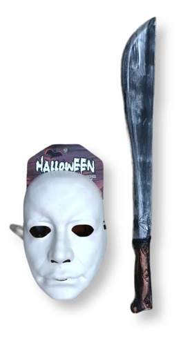 Máscara De Michael Myers Con Machete Halloween