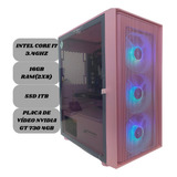 Pc Gamer Rosa Cpu Intel I7 16gb Ram Ssd 1tb Placa Nvidia 4gb