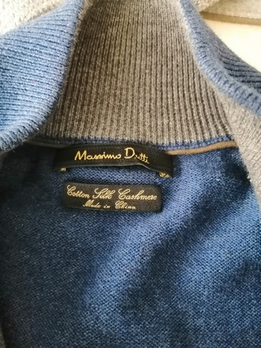 Massimo Dutti Suéter Talla L Color Azul 