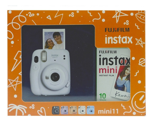 Kit Mini 11 C/ice White + Película 10 Fotos Fujifilm Color Ice White