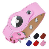 Safe Paws Collar Airtag De Cuero Genuino Para Perros Y Gatos