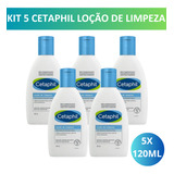 Kit 5 Cetaphil Loção De Limpeza - 120ml