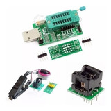 Programador Usb Ch341a + Adapt, Soic8 150mil + Pinza + Cable