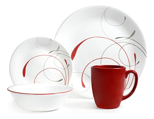 Corelle Livingware Esplendor Juego De Vajilla De 16 Piezas