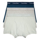 Boxer Trunk Calvin Klein 3 Pack 100% Algodon Original 4002