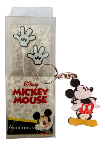 Audifonos Mickey Mouse Originales Con Llavero De Regalo