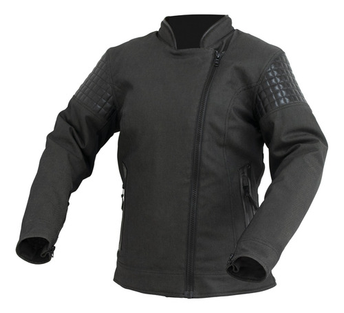 Campera Moto Samurai Warrior Yuki Mujer Cafe Protecciones