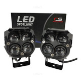 Faro De Led Laser Cs Racing 4 Lupas Alta Intensidad Bicolor