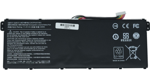 Bateria Acer E3 111 112 721 E5 771 Es1 311 Ac14b18j Ac14b13j