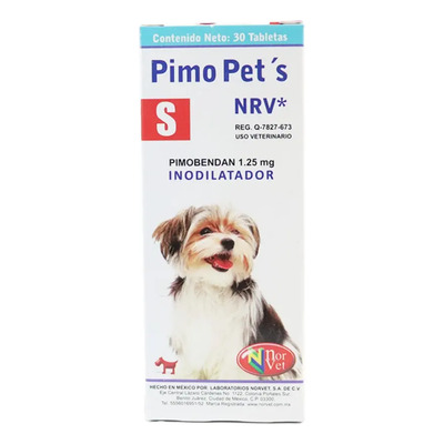 Pimo Pets S 1.25, Pimobendan Perros Norvet. 30 Tabletas | Envío gratis