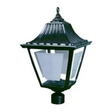 Punta Farol Grande Negro Lampara Exterior Jardin Calux