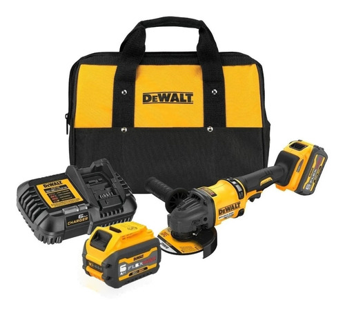 Amoladora Inalámbrica Angular Dewalt 60v Flexvolt Dcg418t2