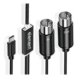 Cable Midi A Usb C Tipo C Convertidor Midi Usb Con Indicador