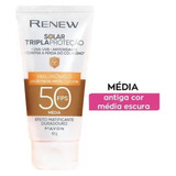 Protetor Solar Facial Avon Renew Fps50  Media Matte 40g