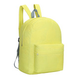 Mochila Temporada Escolar Nena Espalda Diseño Exclusivo Color Amarillo