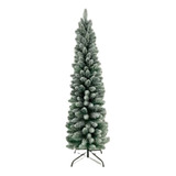 Árvore De Natal Nevada Slim Formosinha 150cm Com 252 Galhos