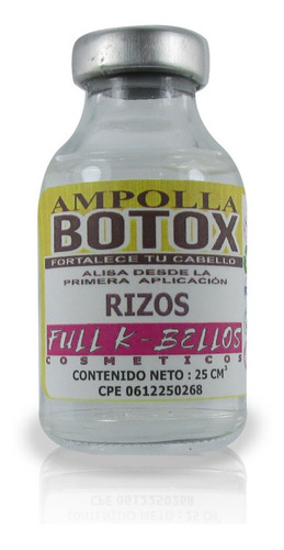 Ampolla Capilar Botox Rizos 25ml Fullkb - mL a $400