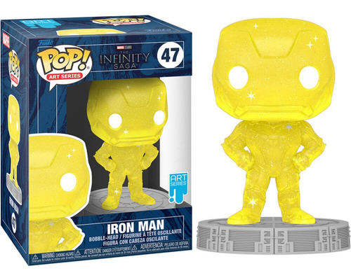 Funko Pop Art The Infinity Saga Iron Man 47 Yellow Marvel