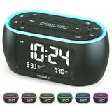 Housbay Glow - Radio Reloj Despertador Pequeño Para Dormitor