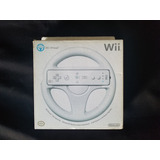 Volante Wii Original Blanco Para Mario Kart Con Caja