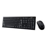 Kit De Teclado Y Mouse Para Pc Inalambrico Usb Genius 8101