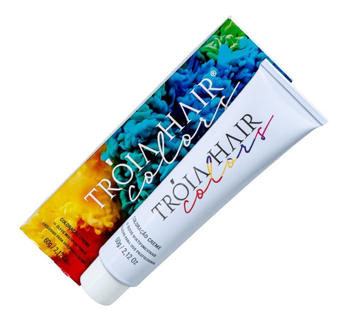 Kit Tintura Tróia Hair  Profissional Troia Colors Tom 7.1 Louro Médio Cinza