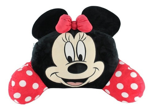 Almofada Encosto Minnie Mouse Grande Disney Cor Preto