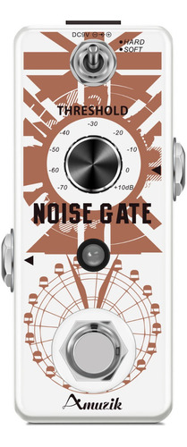 Pedal Bypass Baixo Guitarra Suppressor Gate Noise Amuzik