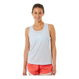 Musculosa Deportiva Vlack Mujer Cumin Fucsia Logo Celeste