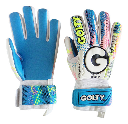 Guantes Fútbol Golty Competencia Hyperfaster-blanco/azul