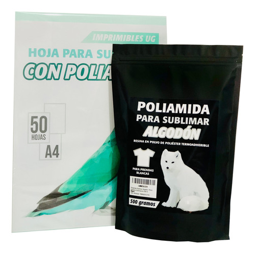 Poliamida Para Sublimar Algodón De 500g + 50 H. A4 Polimero