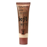 Base Soft Matte - Ruby Rose Tono Bege 2