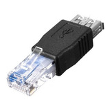 10 Pzs Adaptador Rj45 A Usb 2.0 Hembra Convertidor Ethernet