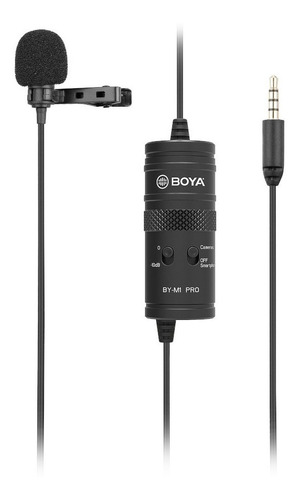 Microfono Corbatero Con Salida De Auriculares Boya By-m1 Pro