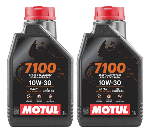 Aceite Motul Sintético 7100 10w30 4t 2 Litros