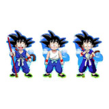 Sticker 3d Movimiento Anime Dragon Ball Goku Kid Bulma 