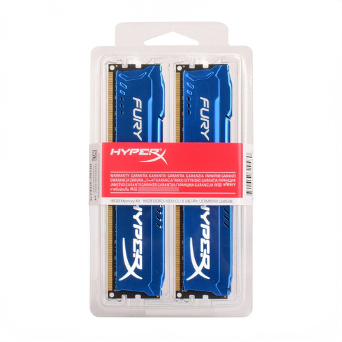 Kit Memoria Gamer 16gb Ddr3-1600mhz Hyperx Hx316c10frk2/16  