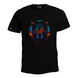 Camiseta 2xl-3xl Lobo Estilo Neon Animal Inp Zxb